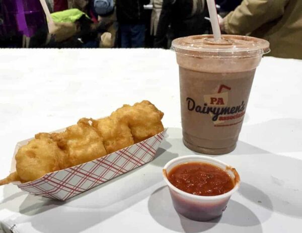 The Farm Show Milkshake is one of the best foods at fairs in PA.