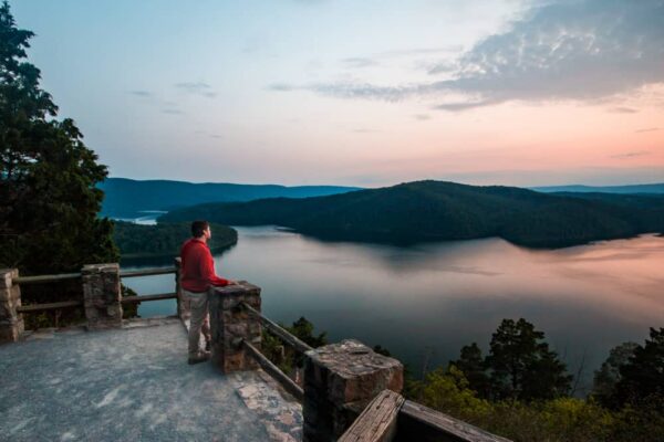 Overlooking Raystown lake during a weekend getaway in Pennsylvania