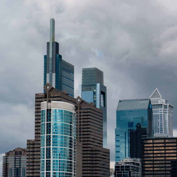 Philly's skyline from Cira Green.