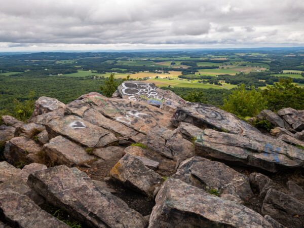 View overlooking Bake Oven Knob along the Appalachian Trail in Pennsylvania