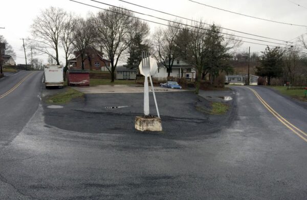 Fork in the Road in Centerpoint, PA