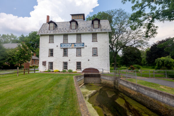 The exterior of the Haines Mill Museum in Allentown Pennsylvania