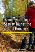 Riding at Segway at the Hotel Hershey in Hershey, Pennsylvania