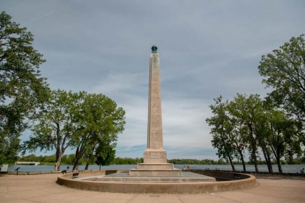 Seeing the Commodore Perry Monument is one of the best things to do in Presque Isle State Park in Erie, Pennsylvania 