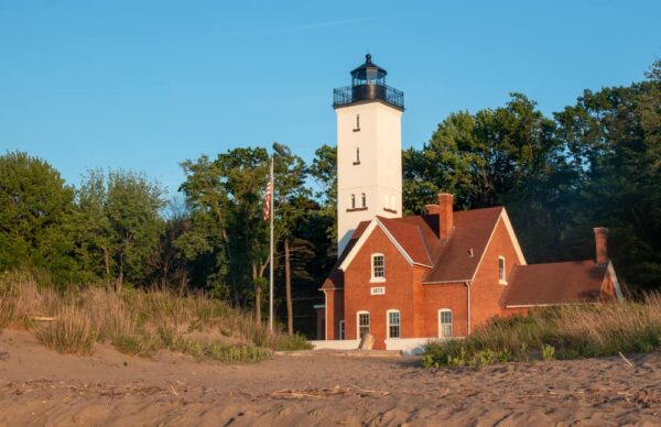 Presque Isle Lighthouse is one of the best things to do at Presque Isle State Park in Erie, PA