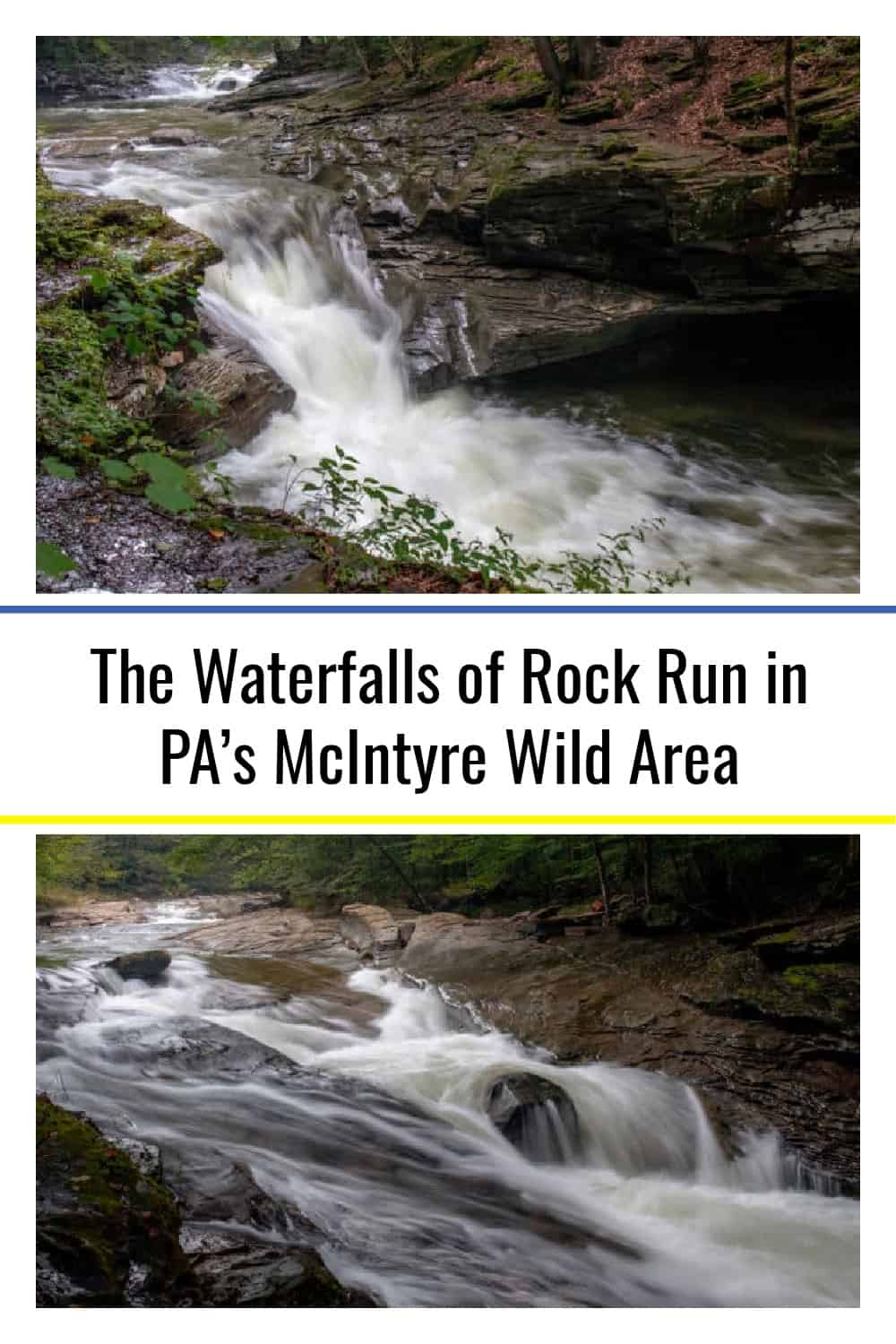 Pennsylvania Waterfalls The Waterfalls of Rock Run in PA's McIntyre