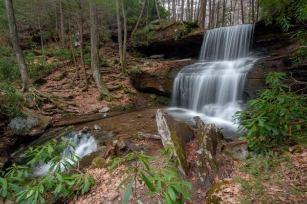 Round Island Run Falls near Quehanna Wild Area