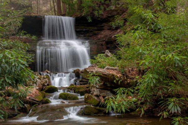 How to Get to Round Island Run Falls in Sproul State Forest