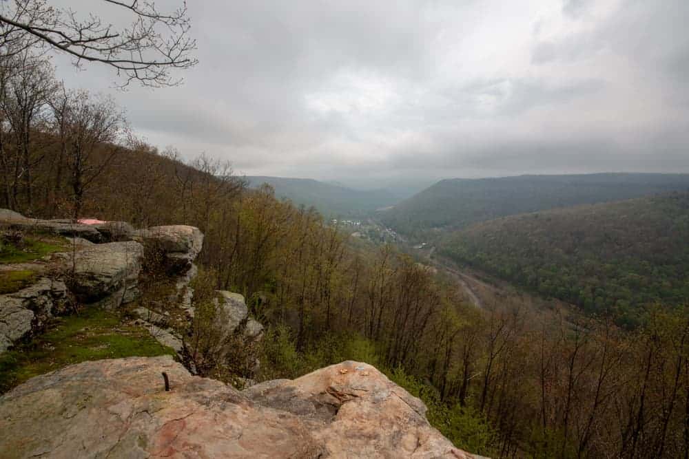 View from Band Rock Vista in Lycoming County, Pennsylvania