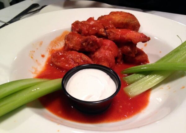 Ghost pepper wings at Fenicci's in Hershey, Pennsylvania