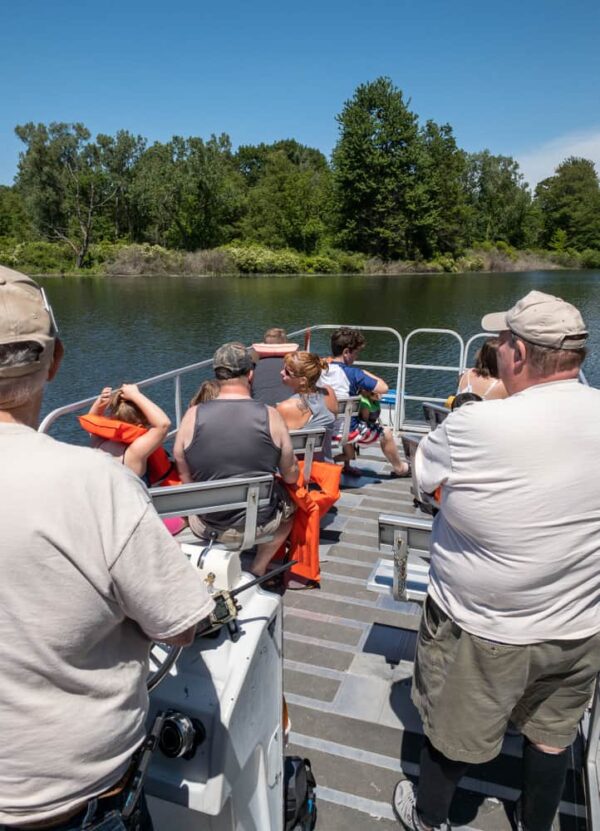 Exploring Presque Isle State Park on a Free Pontoon Boat Tour