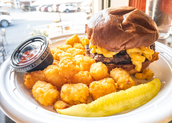 Burger at Rotunda Brew Pub in Hershey, PA