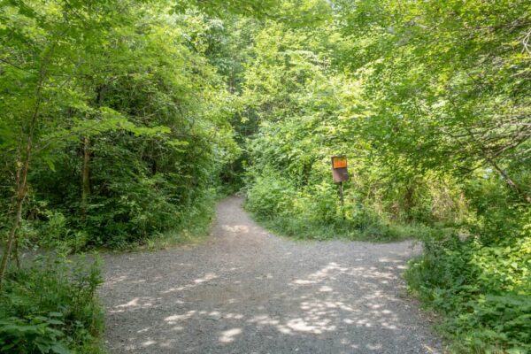 Hiking trails at St Peters Village in Chester County PA