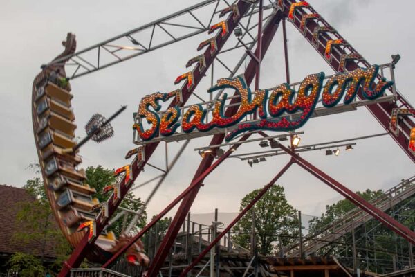 A ride at Waldameer Park and Water World in Erie, PA