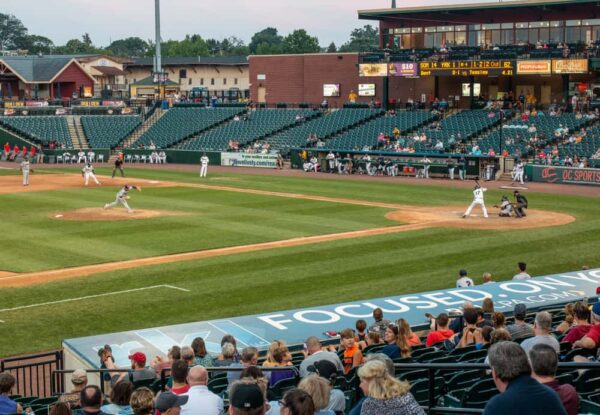 Stands at a York Revolution game in York, Pennsylvania