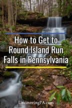 Round Island Run Falls in Pennsylvania's Sproul State Forest