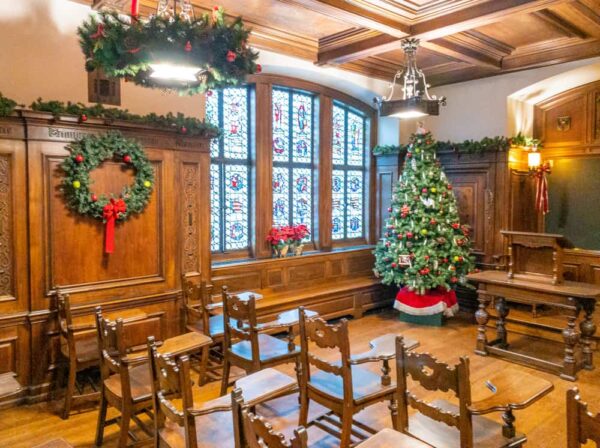 Christmas at the Cathedral of Learning in Pittsburgh Pennsylvania