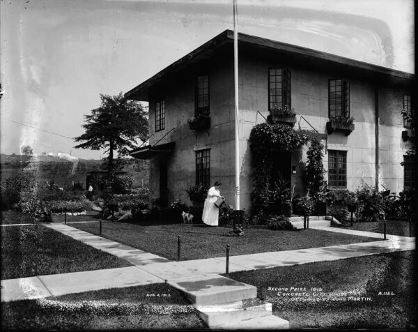 Historical photo of home in Concrete City in Nanticoke PA