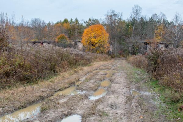 The old roads through Concrete City in Nanticoke Pennsylvania