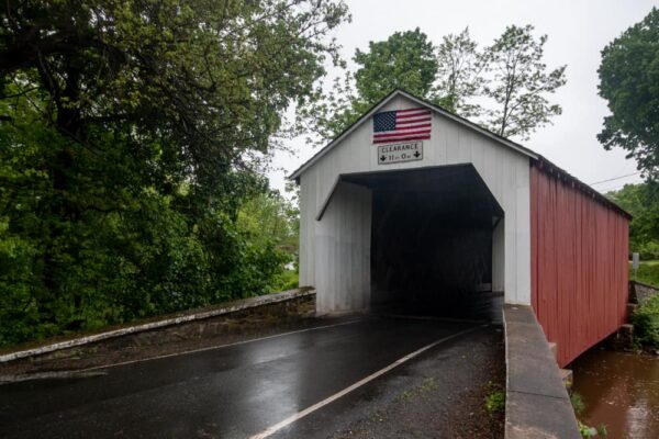 Erwinna Covered Bridge in Bucks County Pennsylvania