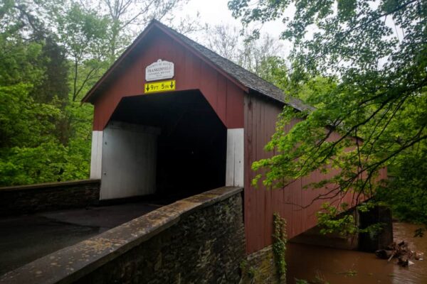 Frankenfield Covered Bridge in Bucks County PA