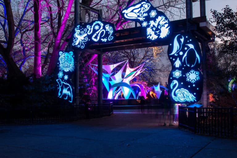 LumiNature at the Philadelphia Zoo Holiday Lights with a Twist