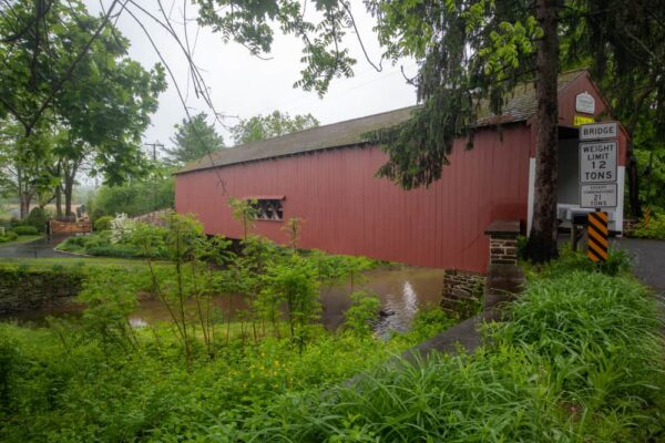 Uhlerstown Covered Bridge and the D&L Canal