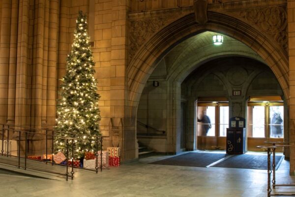 Christmas at the Cathedral of Learning in Pittsburgh PA