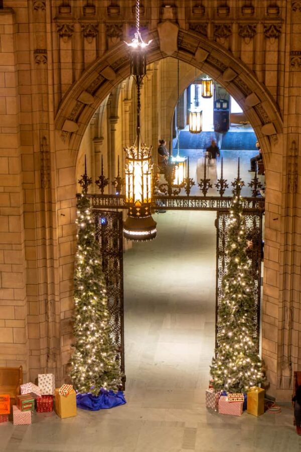 Celebrating Christmas at the Cathedral of Learning in Pittsburgh