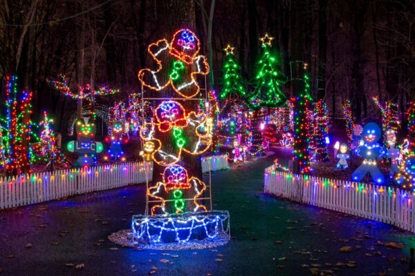 Pathway through Christmas Magic in York PA