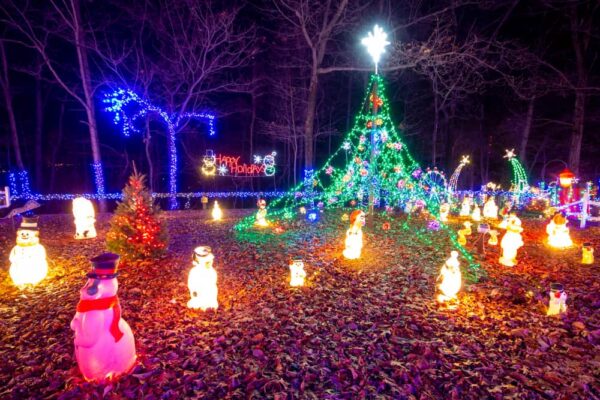 Light show at Rocky Ridge Park in York PA