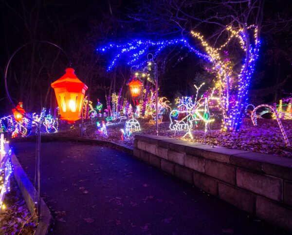 Path through Christmas Magic in York, Pennsylvania