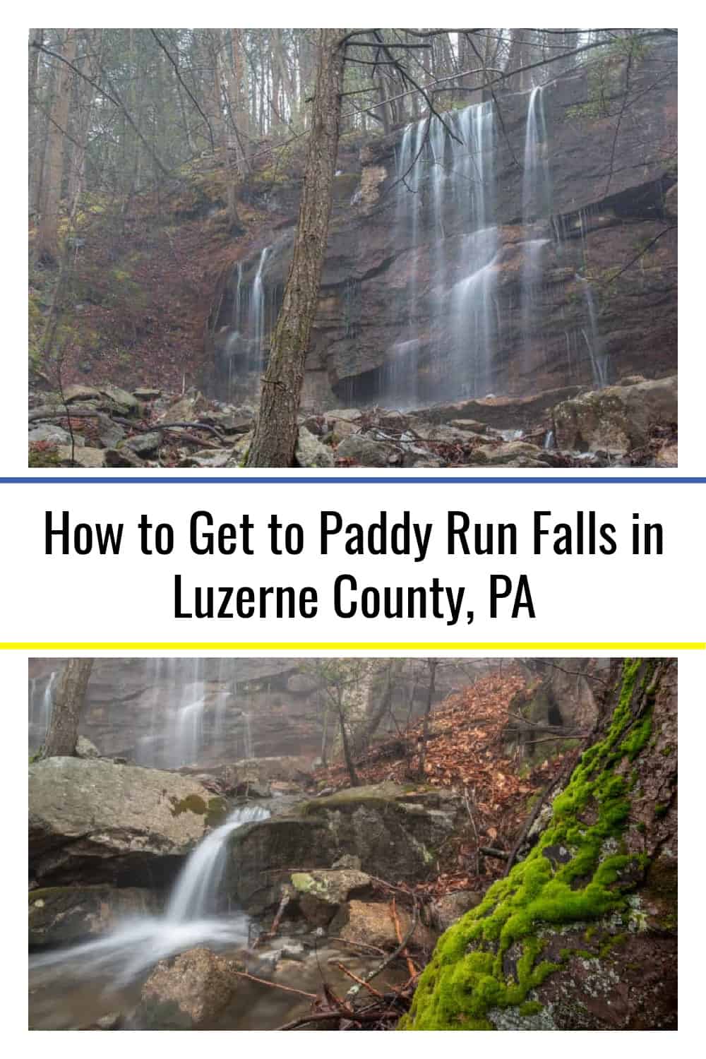 How to Get to Paddy Run Falls in Luzerne County, PA - Uncovering PA