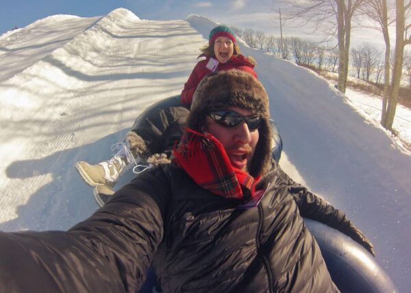Snow Tubing at Jack Frost Ski Resort in the Poconos