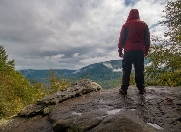 View from Baughman Rock Overlook in PA's Ohiopyle State Park