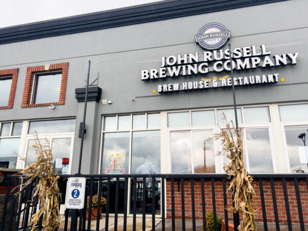 Exterior of John Russell Brewing near Erie Pennsylvania