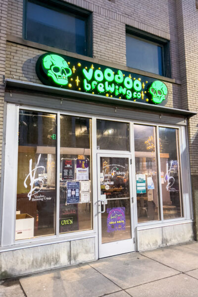 The entrance to Voodoo Brewing in Erie, PA.