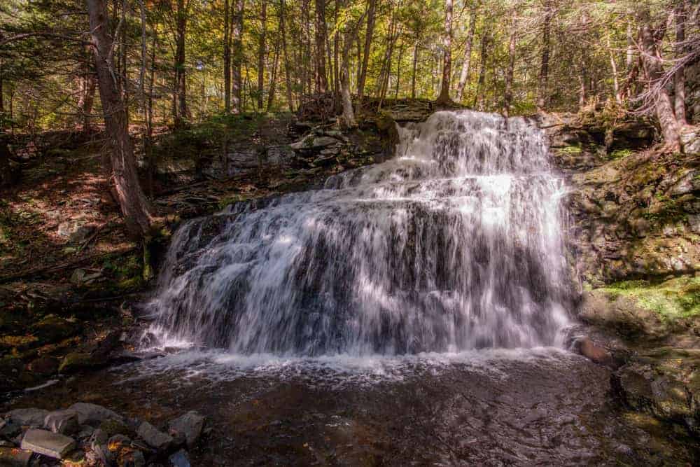 Hiking to Sawkill and Savantine Falls in Delaware State Forest