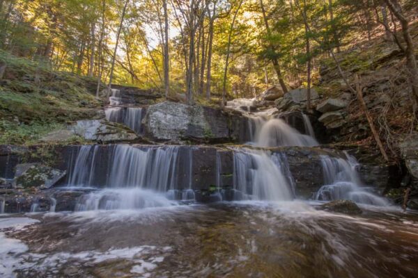 Sawkill Falls in Delaware State Forest in the Poconos