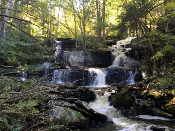 Sawkill Falls in the Poconos Delaware State Forest