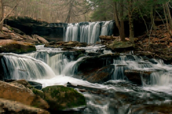 Puzzle of Ricketts Glen Waterfall