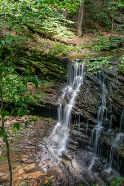 Pioneer Falls in Oil Creek State Park in Pennsylvania