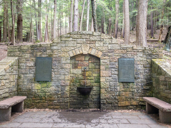 Memorial Fountain in Cook Forest State Park