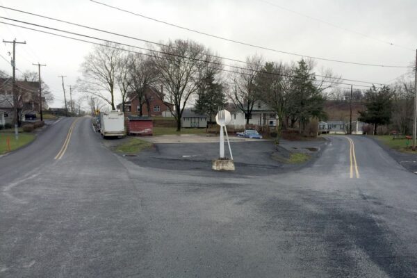 The 8-foot Fork in the Road in Berks County, PA.