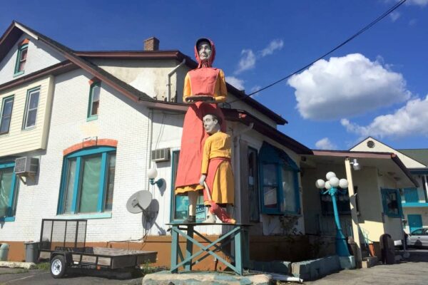 The Pioneer Woman and Child Statue in Frackville Pennsylvania