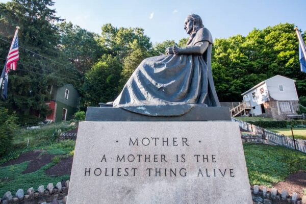 Whistler's Mother Statue in Ashland PA