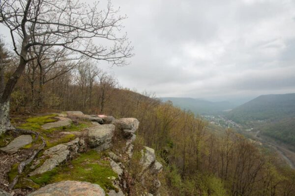 View from Band Rock Vista in Loyalsock State Forest of Pennsylvania