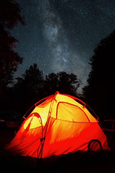 Camping at Ole Bull State Park in PA