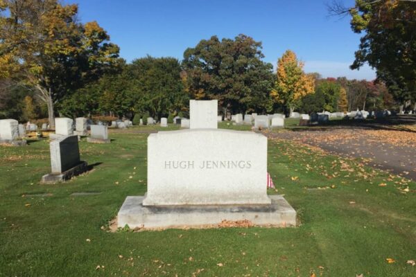 Hughie Jennings Baseball Hall of Famer Grave in Northeastern Pennsylvania