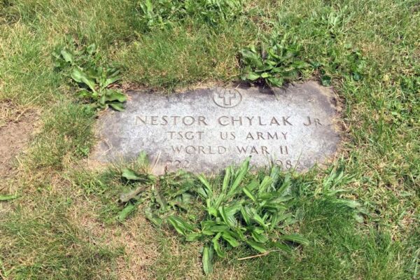 The grave of umpire Nestor Chylak in northeastern Pennsylvania